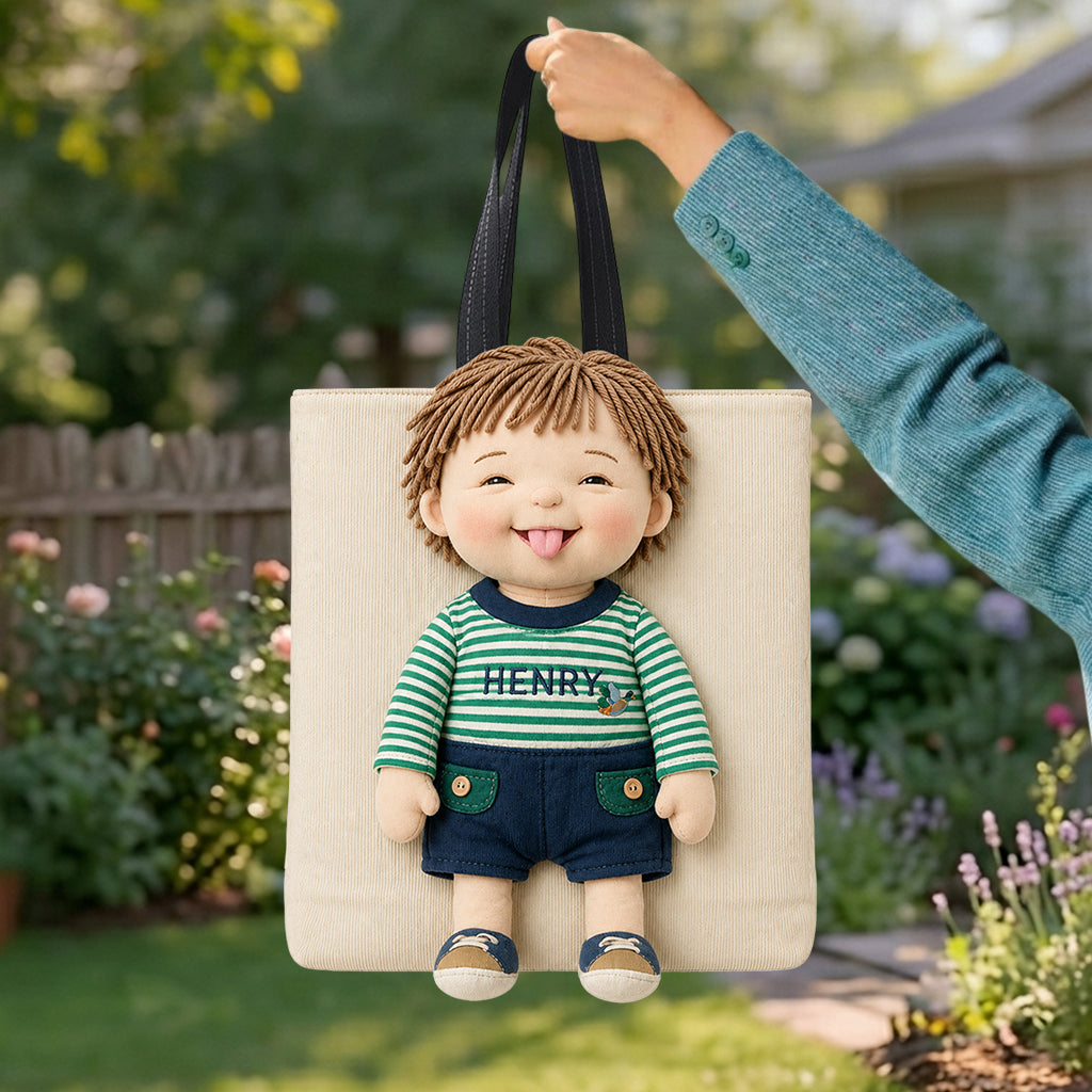 Custom Any Photo - Personalized Kid Custom Shape Tote Bag