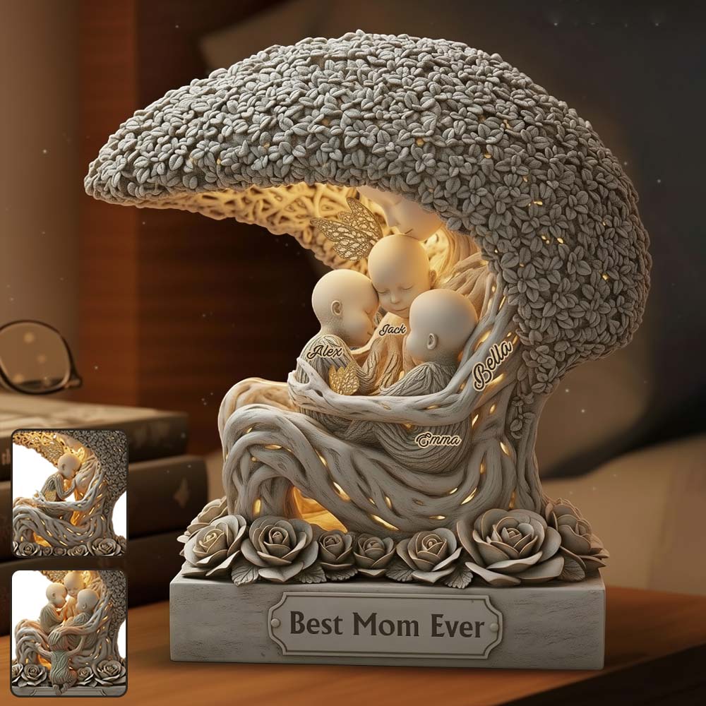 The Love Of The Mother - Personalized Mother Custom Shaped Acrylic Plaque