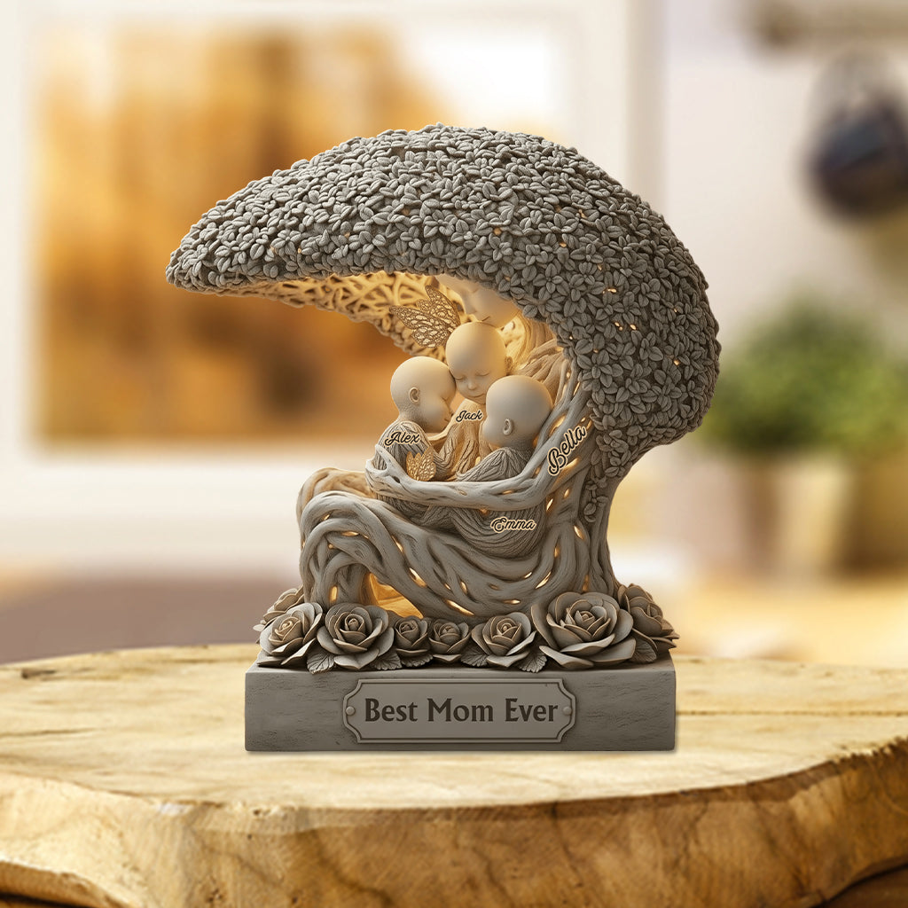 The Love Of The Mother - Personalized Mother Custom Shaped Acrylic Plaque