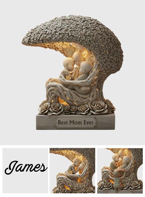 The Love Of The Mother - Personalized Mother Custom Shaped Acrylic Plaque