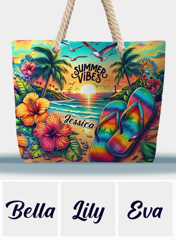 Sommerfeeling – Personalisierte Strandtasche für Meeresliebhaber