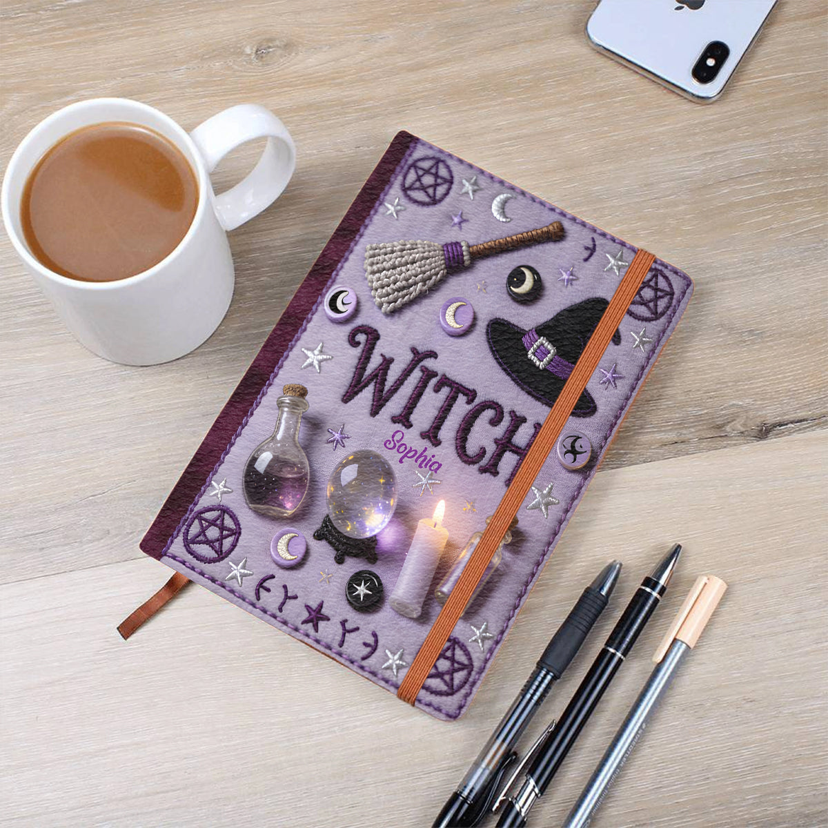 Magical Witch - Personalized Witch Leather Journal