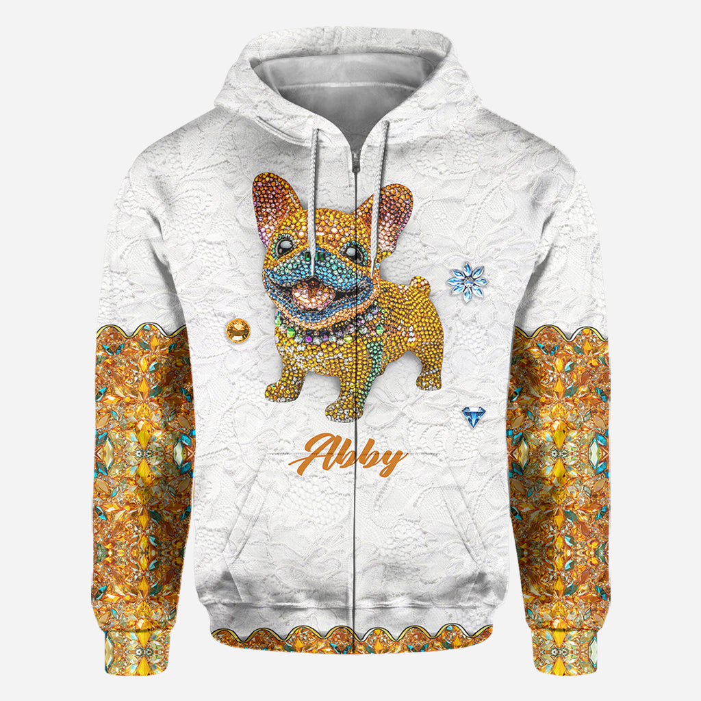 Niedlicher Hund – Personalisiertes T-Shirt mit Hundemotiv