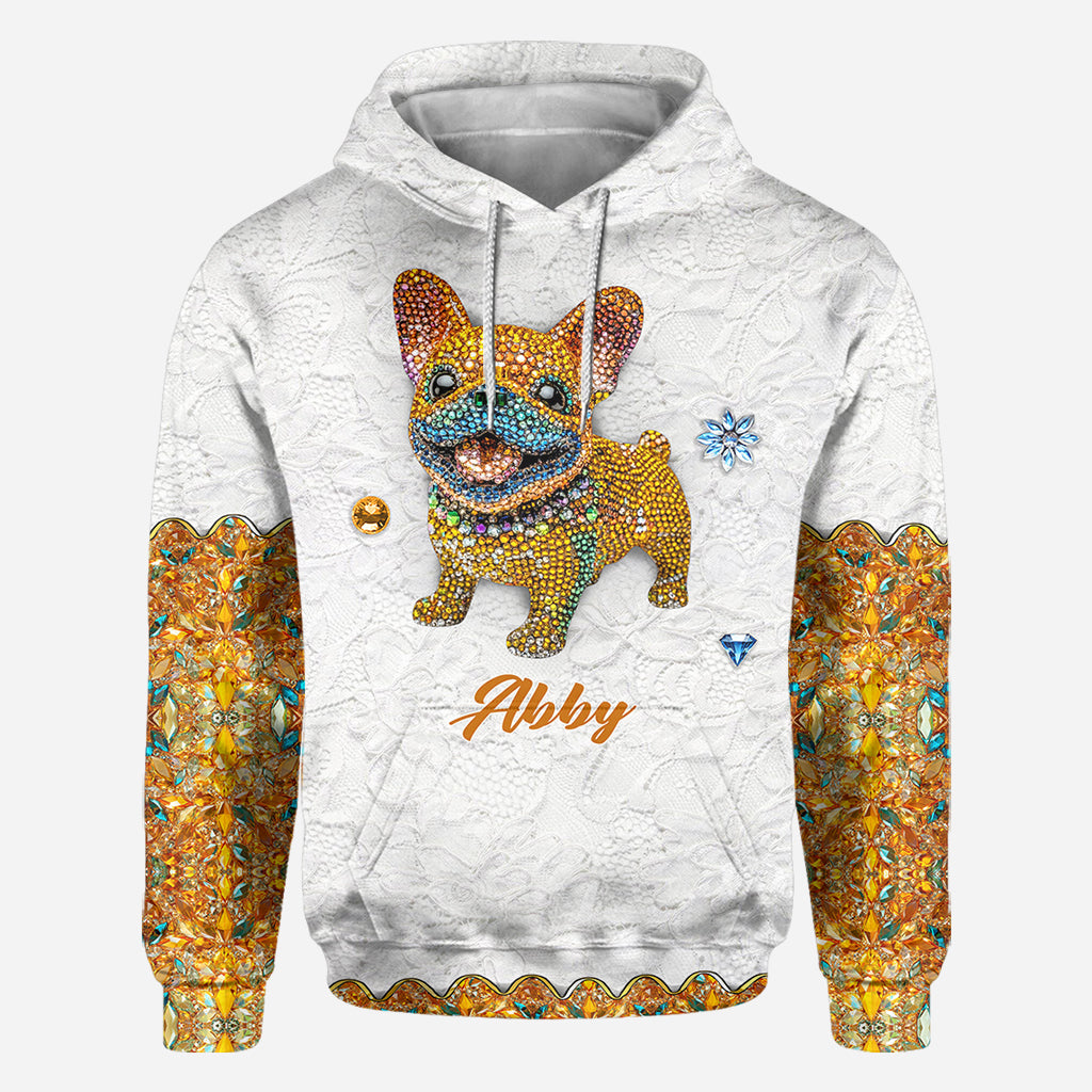 Niedlicher Hund – Personalisiertes T-Shirt mit Hundemotiv