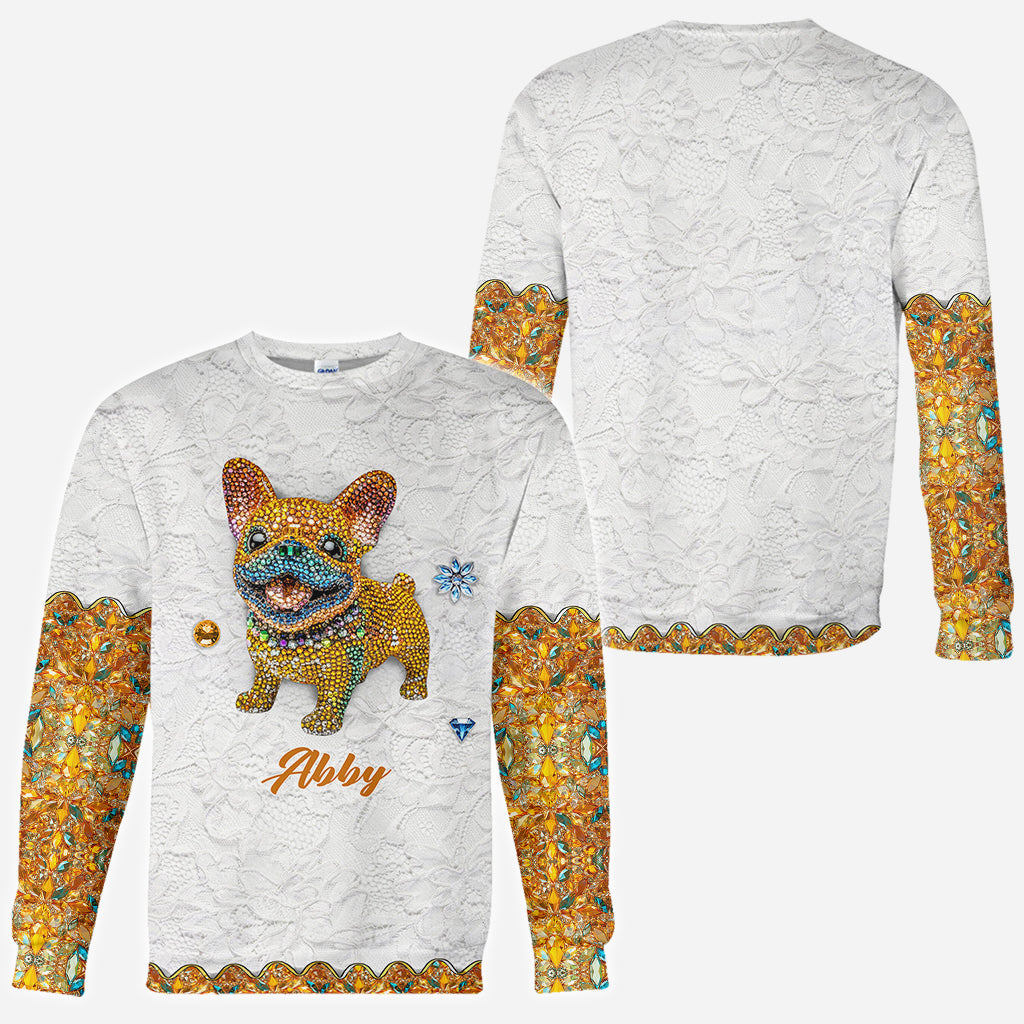 Niedlicher Hund – Personalisiertes T-Shirt mit Hundemotiv