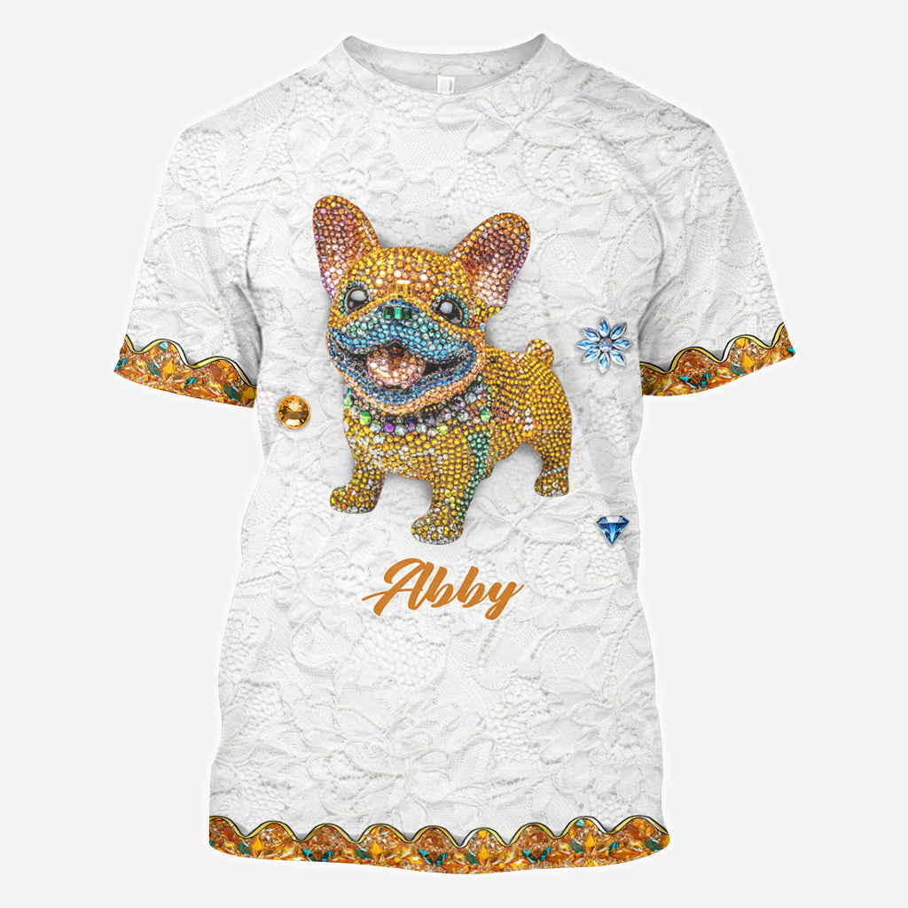Niedlicher Hund – Personalisiertes T-Shirt mit Hundemotiv