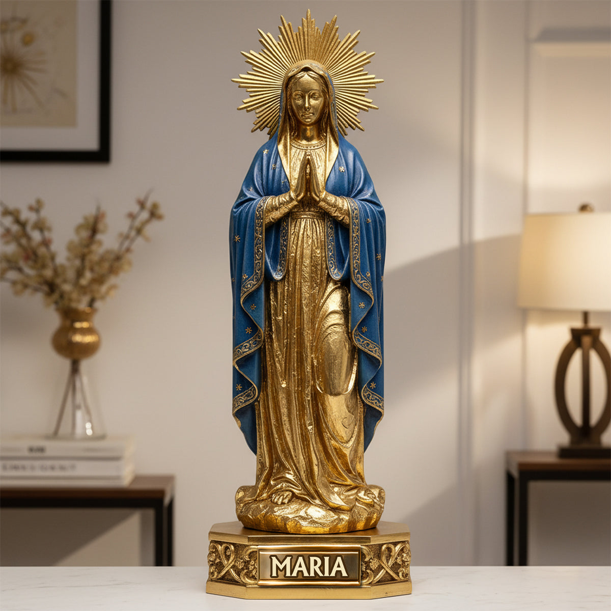 Mutter Maria – Personalisierte christliche Acrylplakette in Sonderform