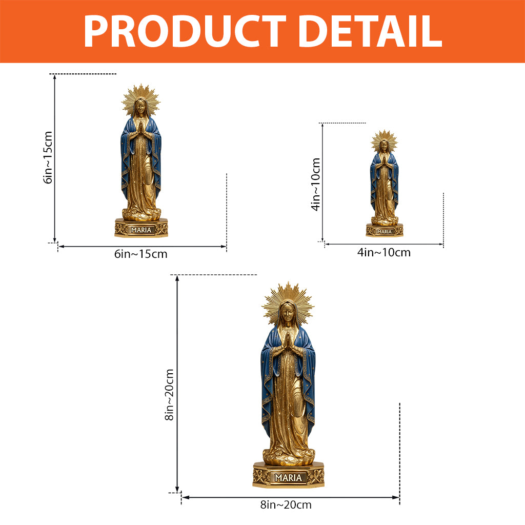 Mutter Maria – Personalisierte christliche Acrylplakette in Sonderform