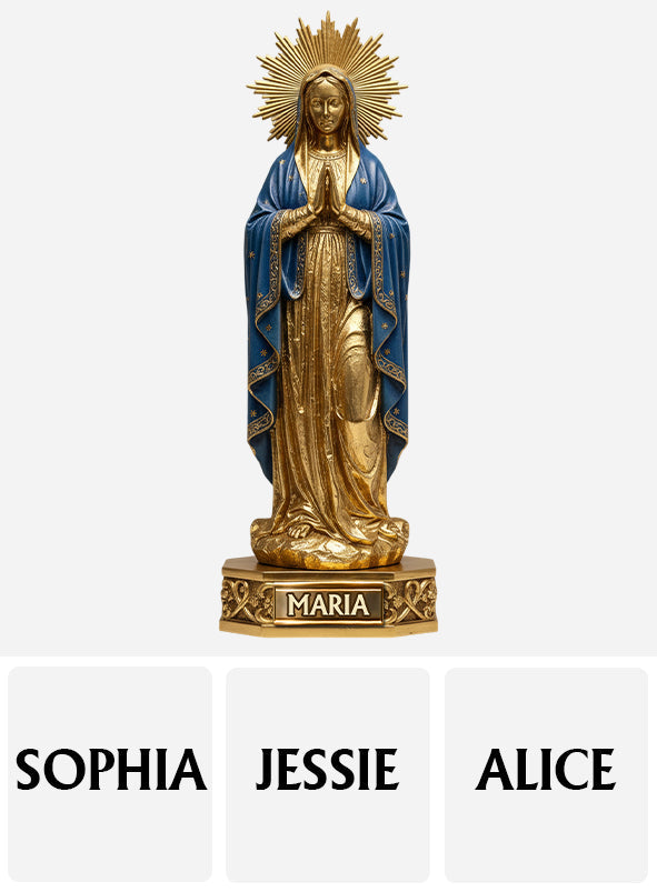 Mutter Maria – Personalisierte christliche Acrylplakette in Sonderform