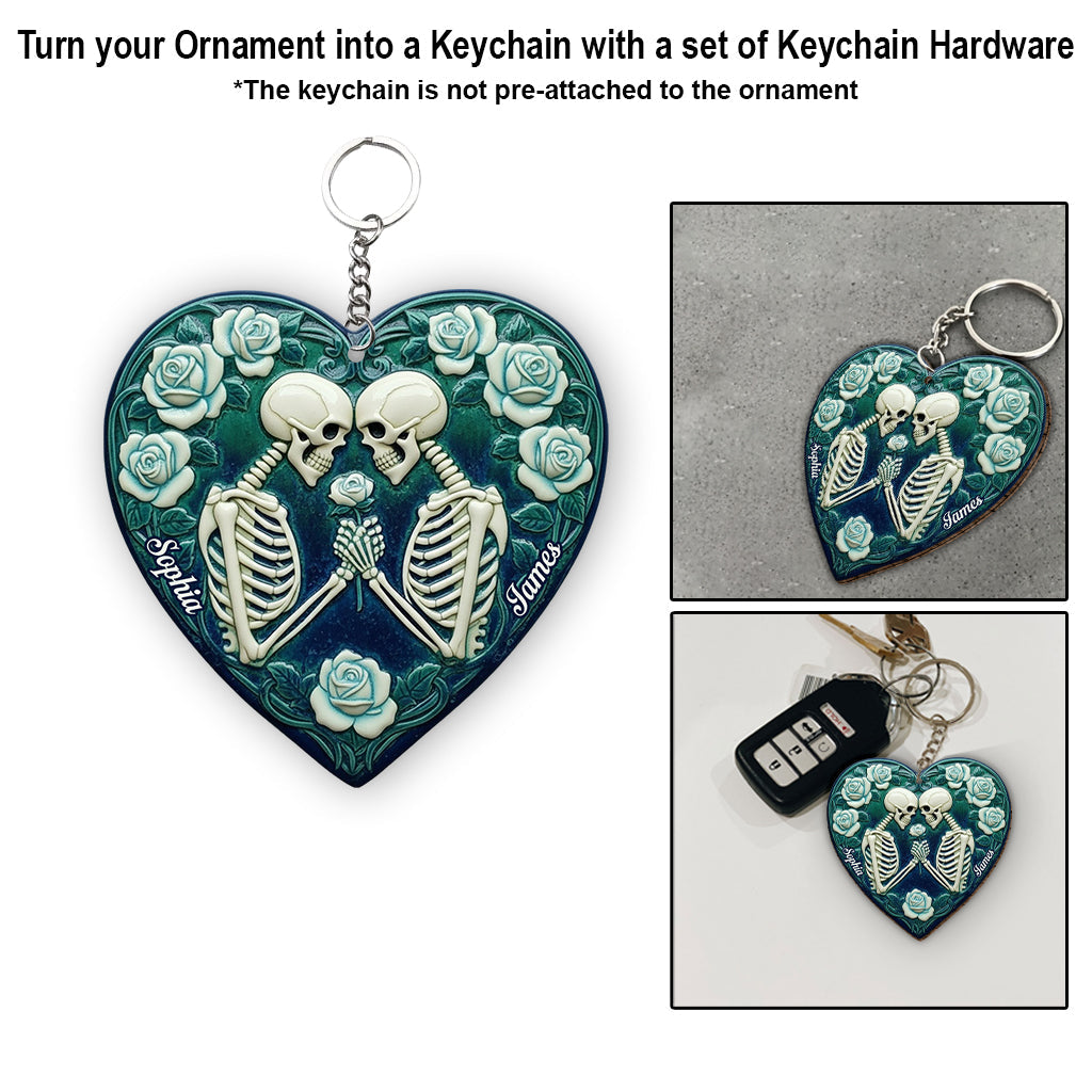 Skeleton Couple, Till Death Do Us Part - Personalized Couple Ornament