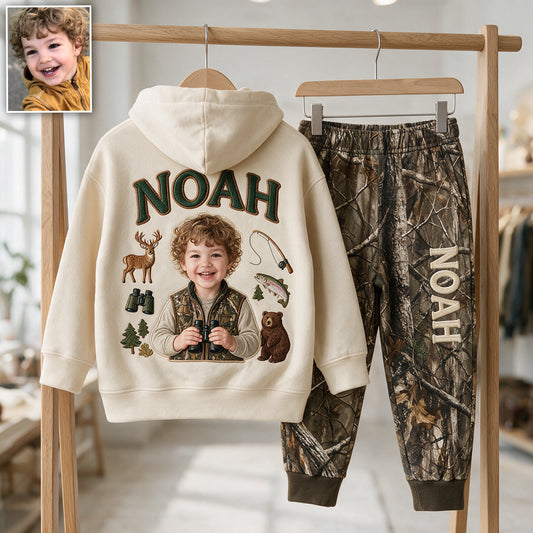 Liebe Jagd - Personalisierter Hoodie & Jogginghose für Kinder