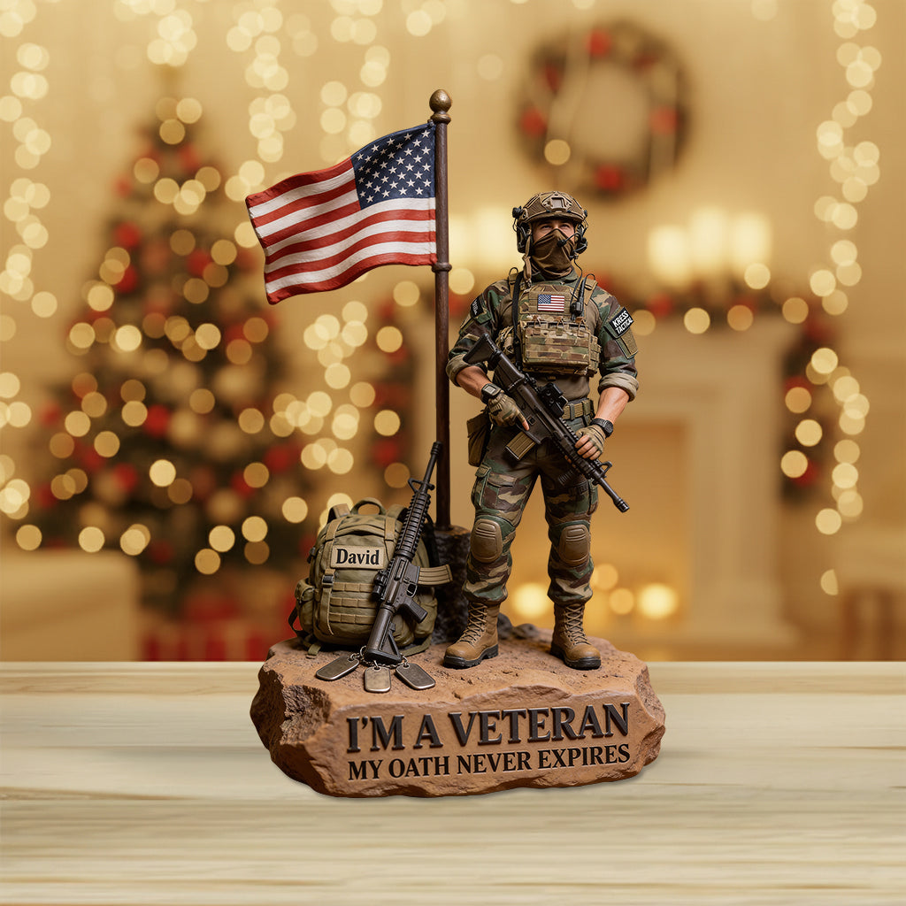 Military Veteran - Personalized Veteran Custom Shaped Acrylic Plaque