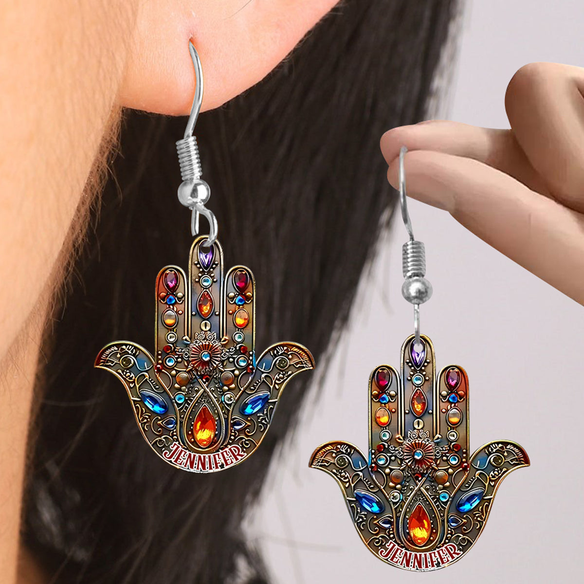 Innere Ruhe – personalisierte Yoga-Ohrringe