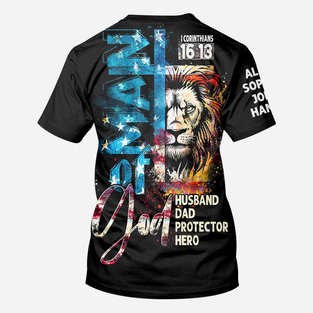Mann Gottes – Personalisiertes Vater-T-Shirt