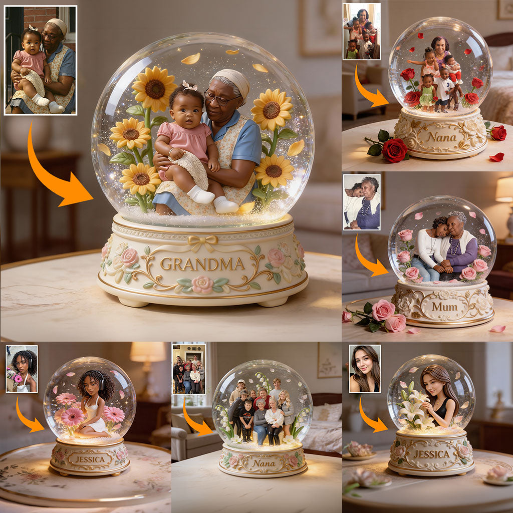 Individuell gestaltbar nach Foto, Geschenk für sie, Mama, Oma... - Personalisierte Acrylplakette in Sonderform für Oma