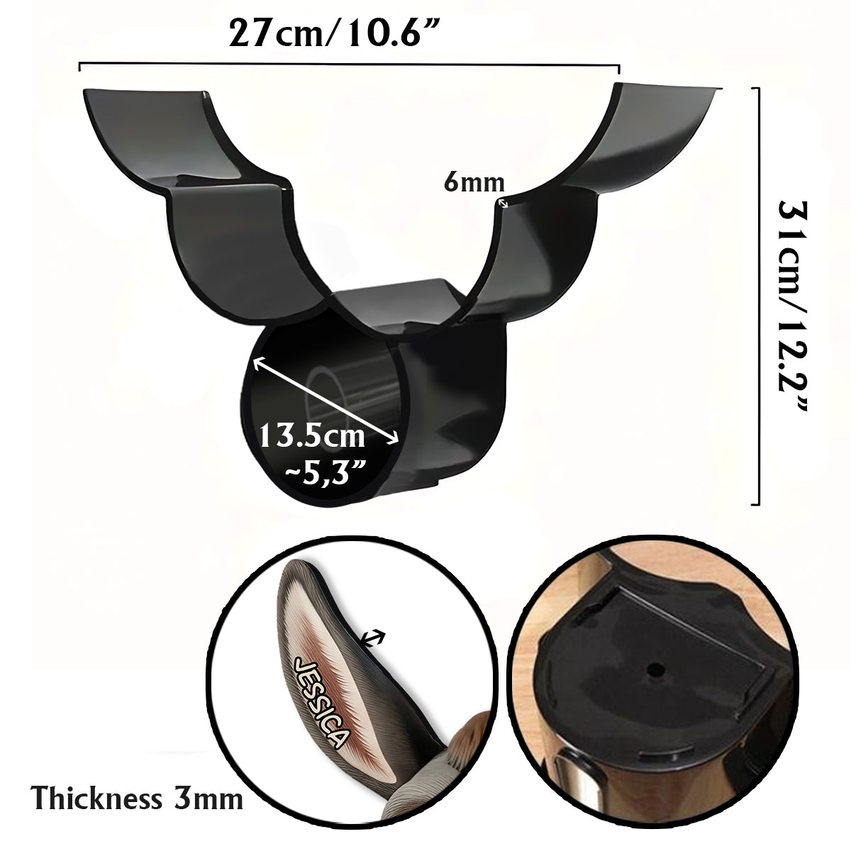 Witzige Badezimmerdeko – Nice As* – Personalisierter Toilettenpapierhalter in Eselform