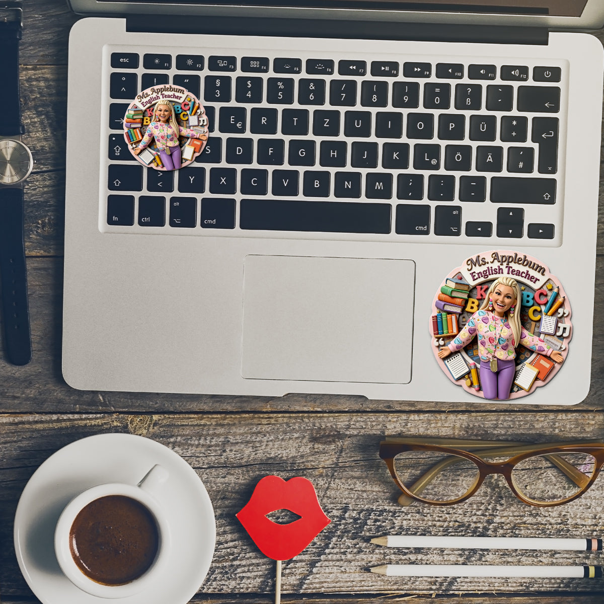 Teacher Pennant Magnet, Custom From Any Photo - Personalized Teacher Magnet