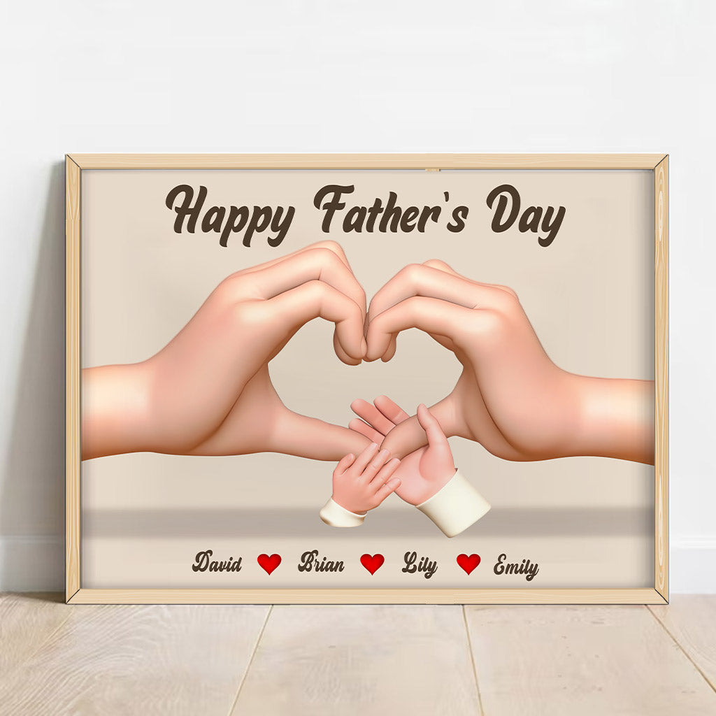 Our Family, Father's Day/ Mother's Day Gift - Personalized Family Canvas And Poster