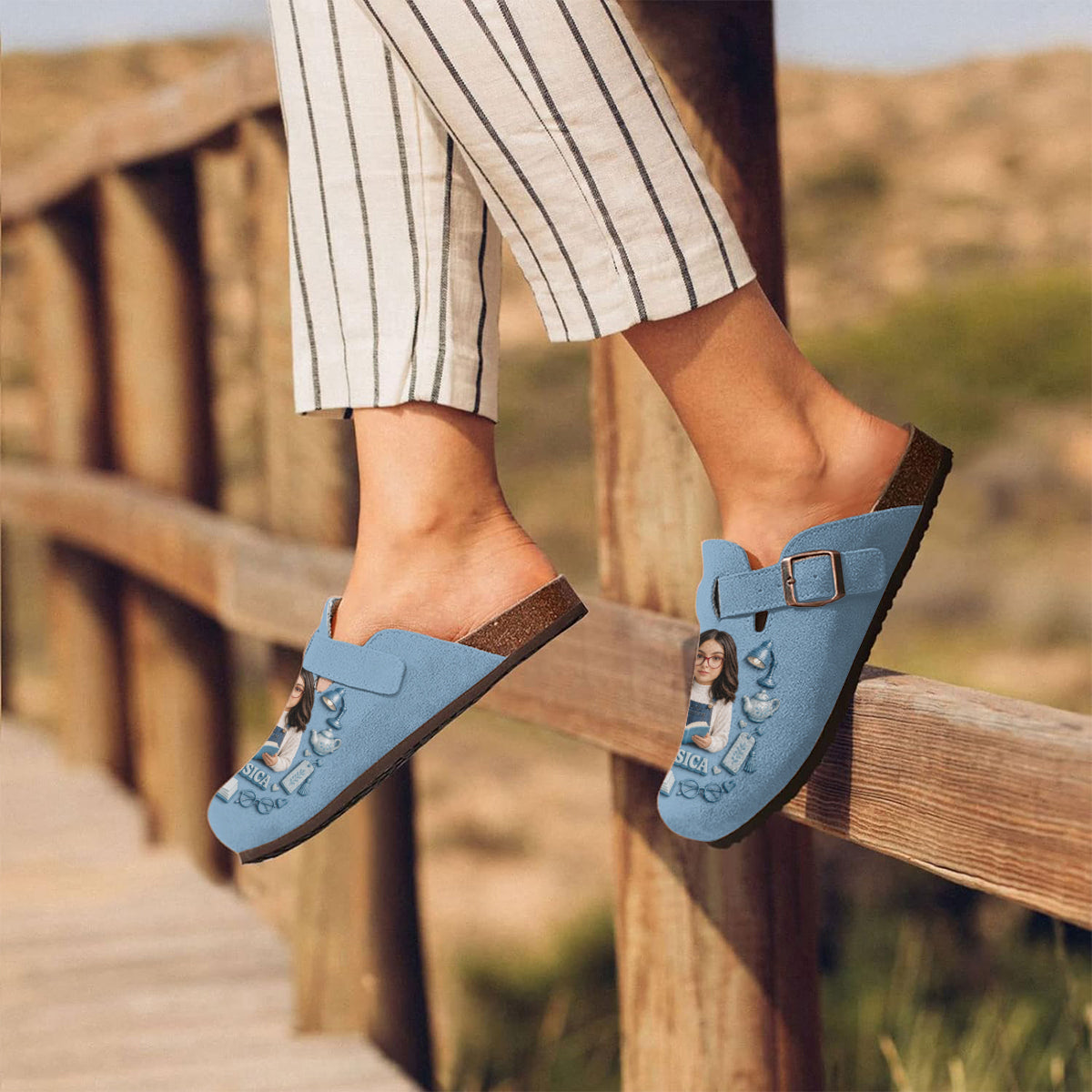 Just A Girl Who Loves Books - Personalized Book Clogs With Arch Support