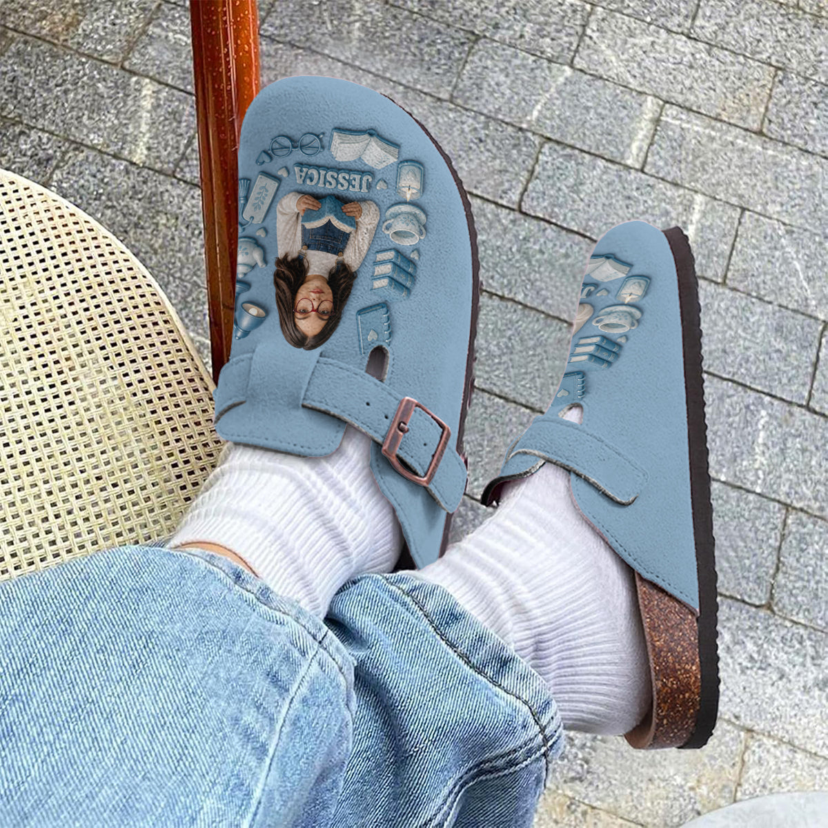 Just A Girl Who Loves Books - Personalized Book Clogs With Arch Support