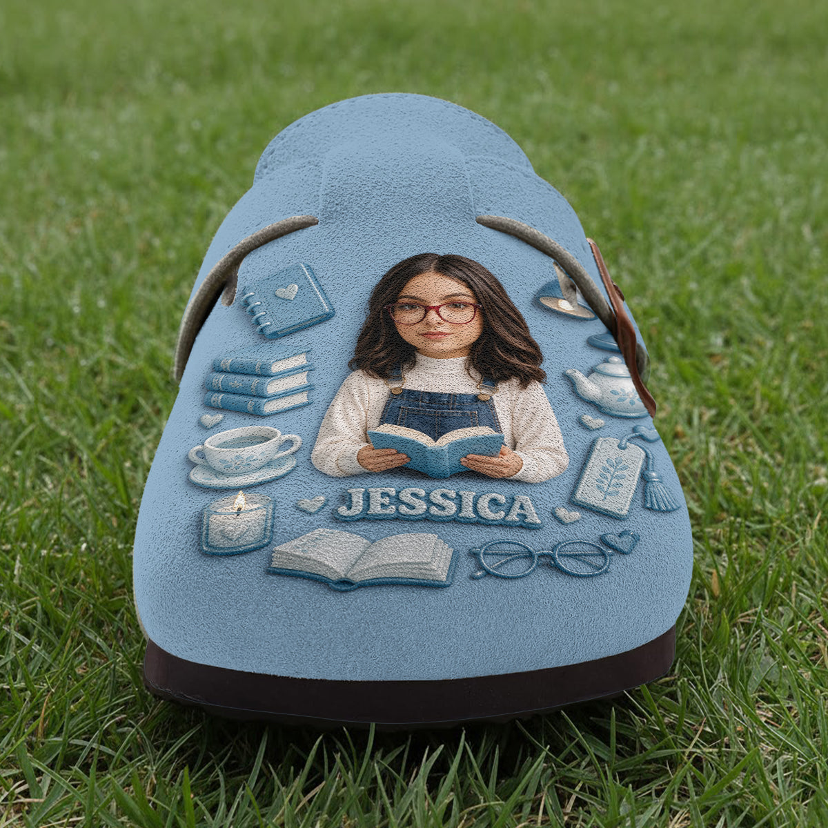 Just A Girl Who Loves Books - Personalized Book Clogs With Arch Support