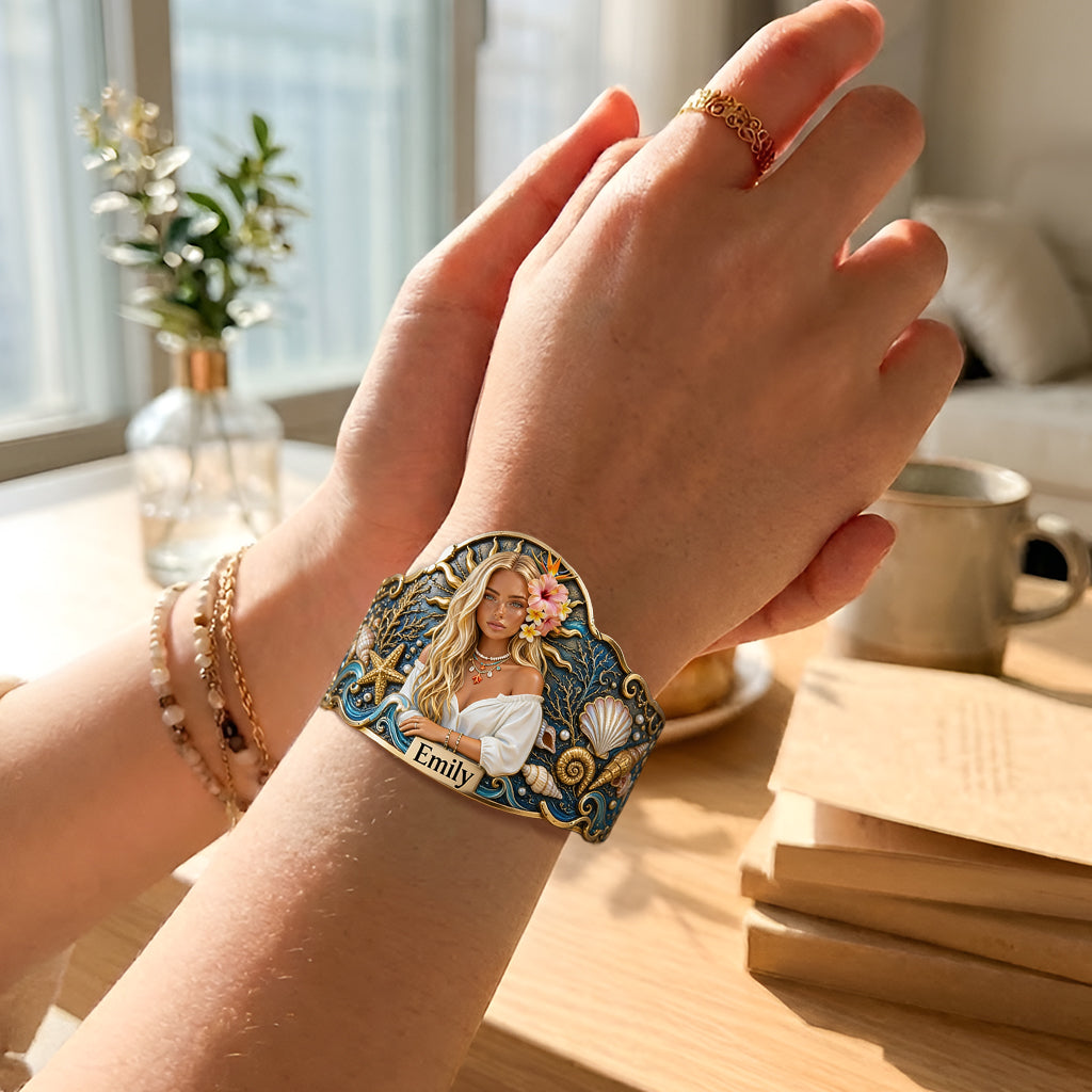 Jedes Foto Sommergeschenk - Personalisierbares Armband in Form eines Meerliebhabers