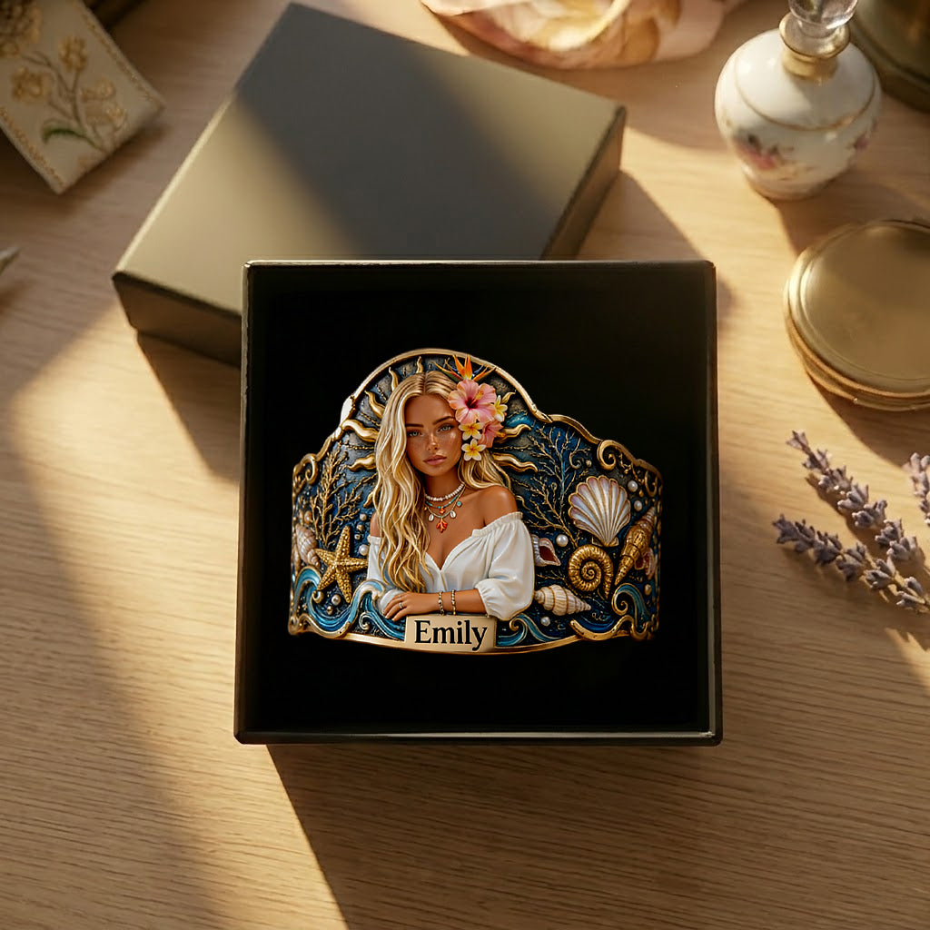 Jedes Foto Sommergeschenk - Personalisierbares Armband in Form eines Meerliebhabers
