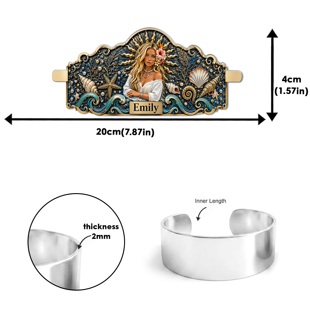 Jedes Foto Sommergeschenk - Personalisierbares Armband in Form eines Meerliebhabers