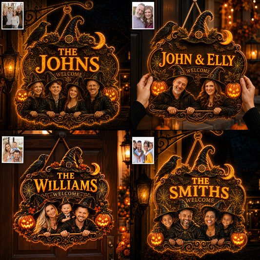 Halloween-Dekor - Personalisierte Familien-LED-Licht-Acrylsign