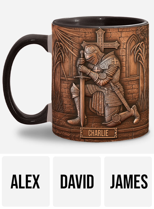 Knight Of God - Personalized Christian Accent Mug