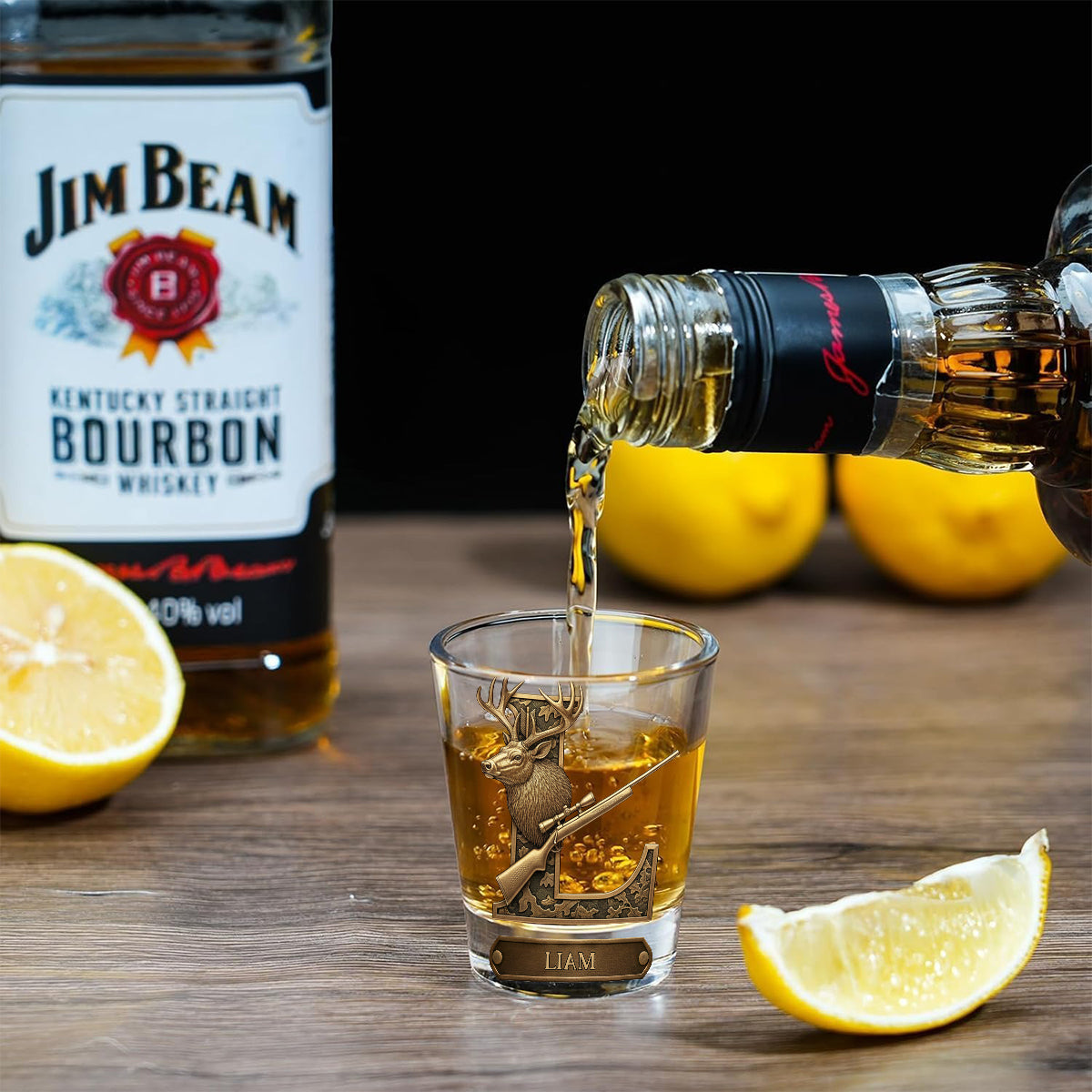 Liebe zur Jagd – Personalisiertes Jagd-Schnapsgläser-Set