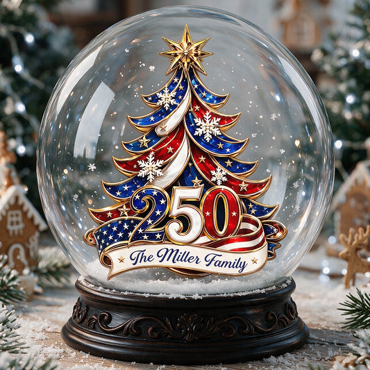 Patriotic Christmas Tree 250 - Personalized Patriot 2-Side Printed Acrylic Plaque