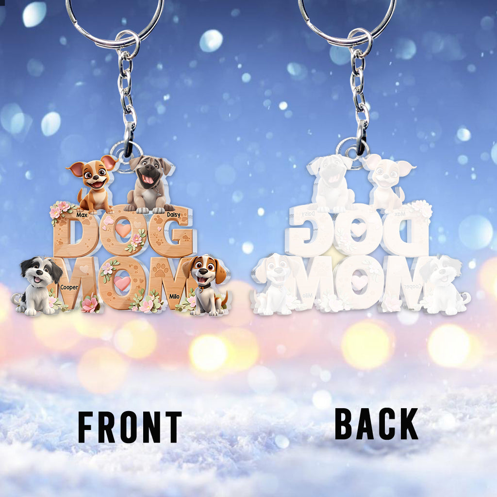 Hundemama – Personalisierter Schlüsselanhänger in Hundeform