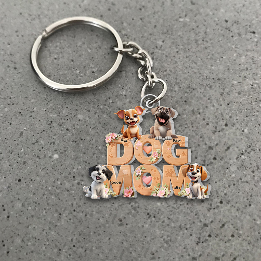 Hundemama – Personalisierter Schlüsselanhänger in Hundeform