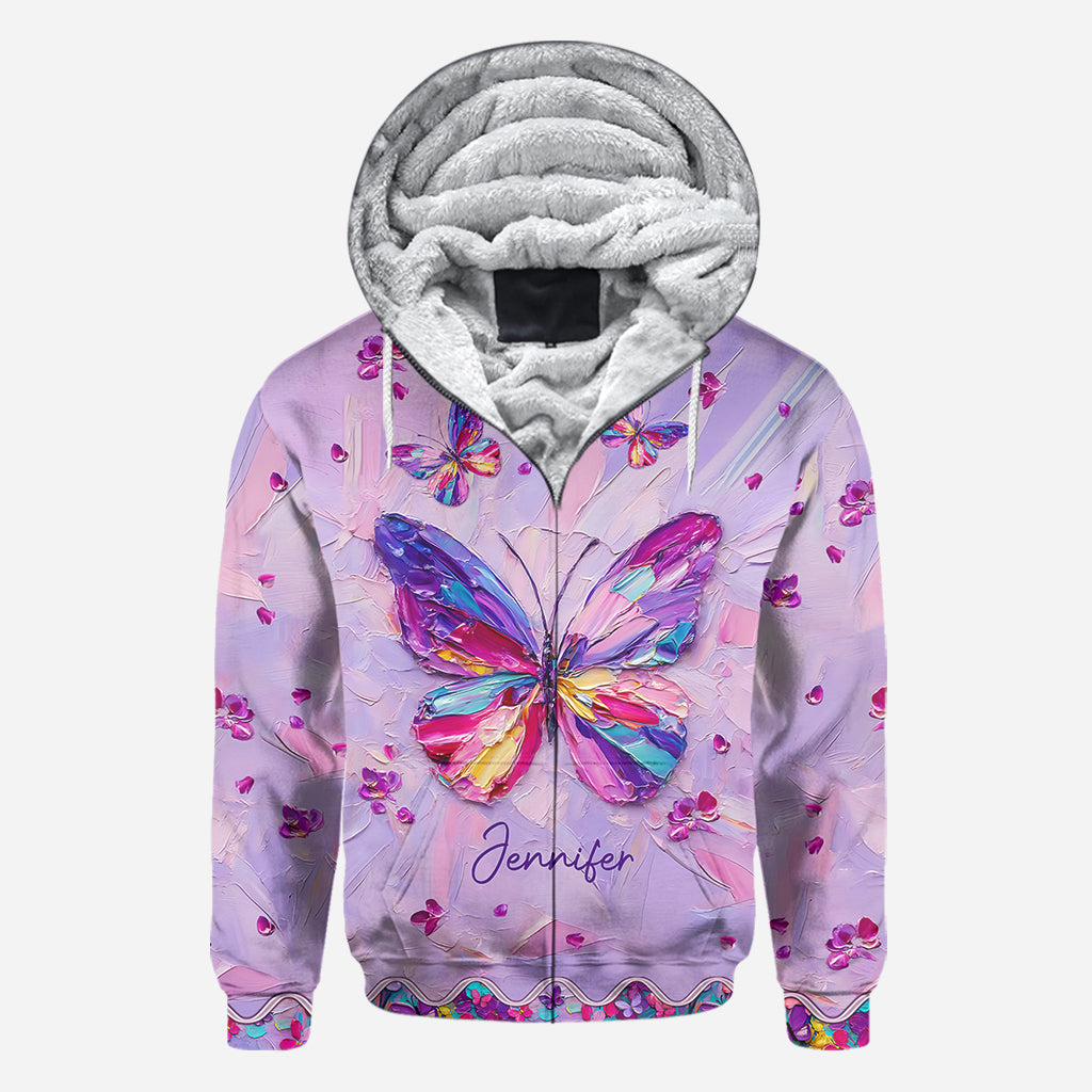 Wunderschöner Schmetterling – Personalisiertes T-Shirt mit Schmetterlingsmuster