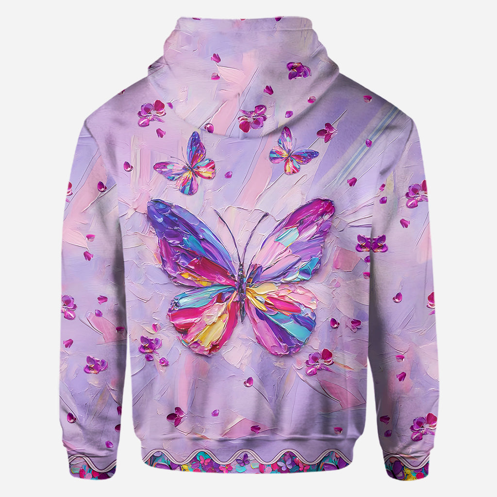 Wunderschöner Schmetterling – Personalisiertes T-Shirt mit Schmetterlingsmuster