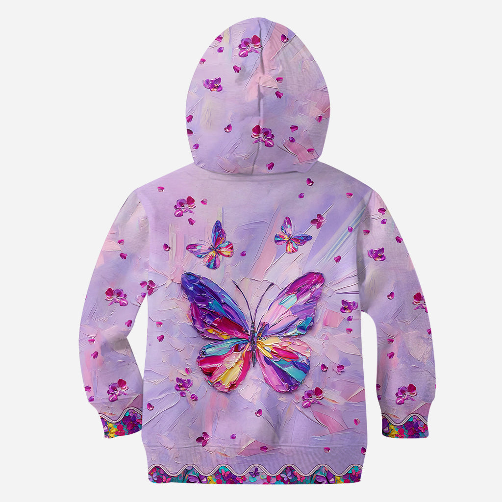 Wunderschöner Schmetterling – Personalisiertes T-Shirt mit Schmetterlingsmuster