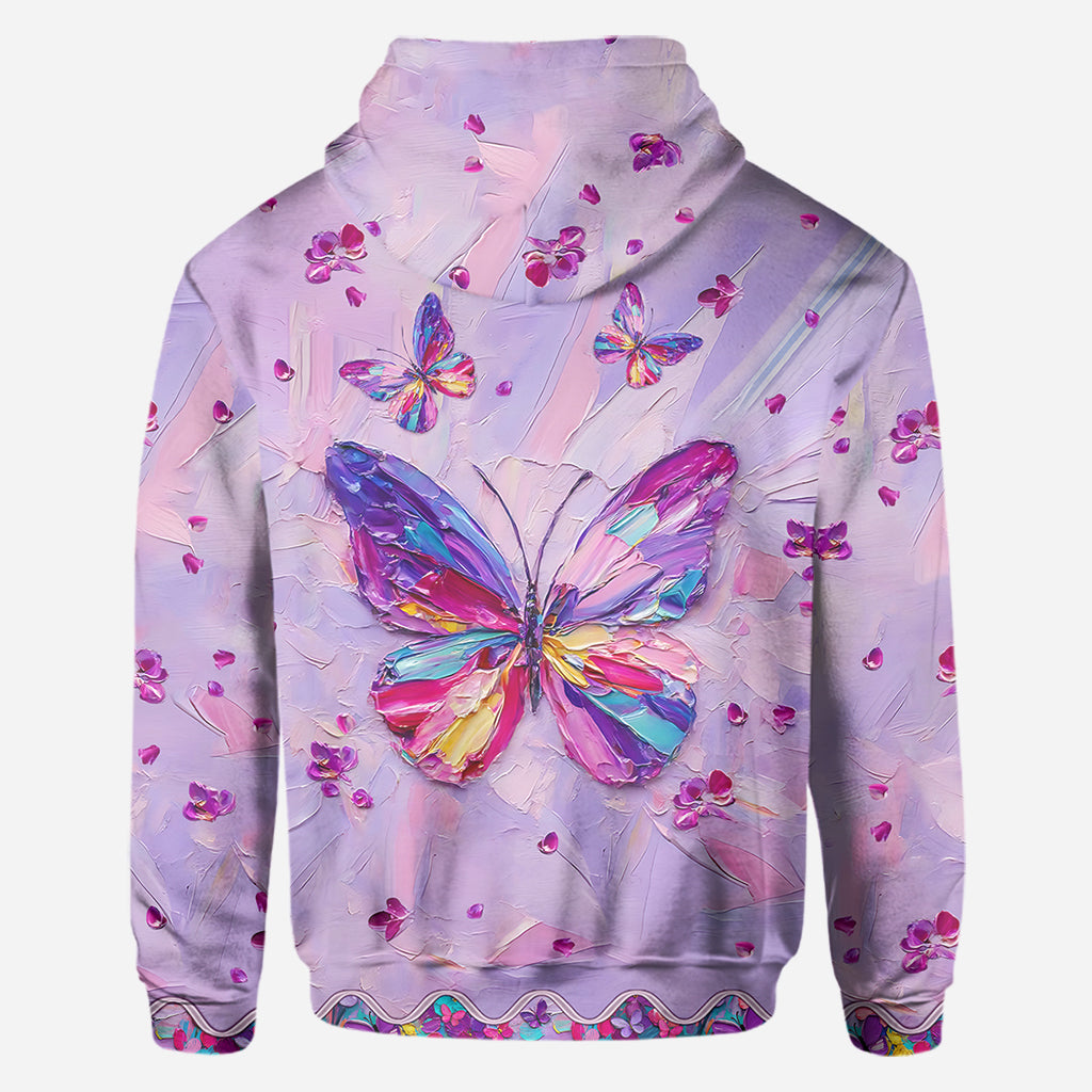 Wunderschöner Schmetterling – Personalisiertes T-Shirt mit Schmetterlingsmuster