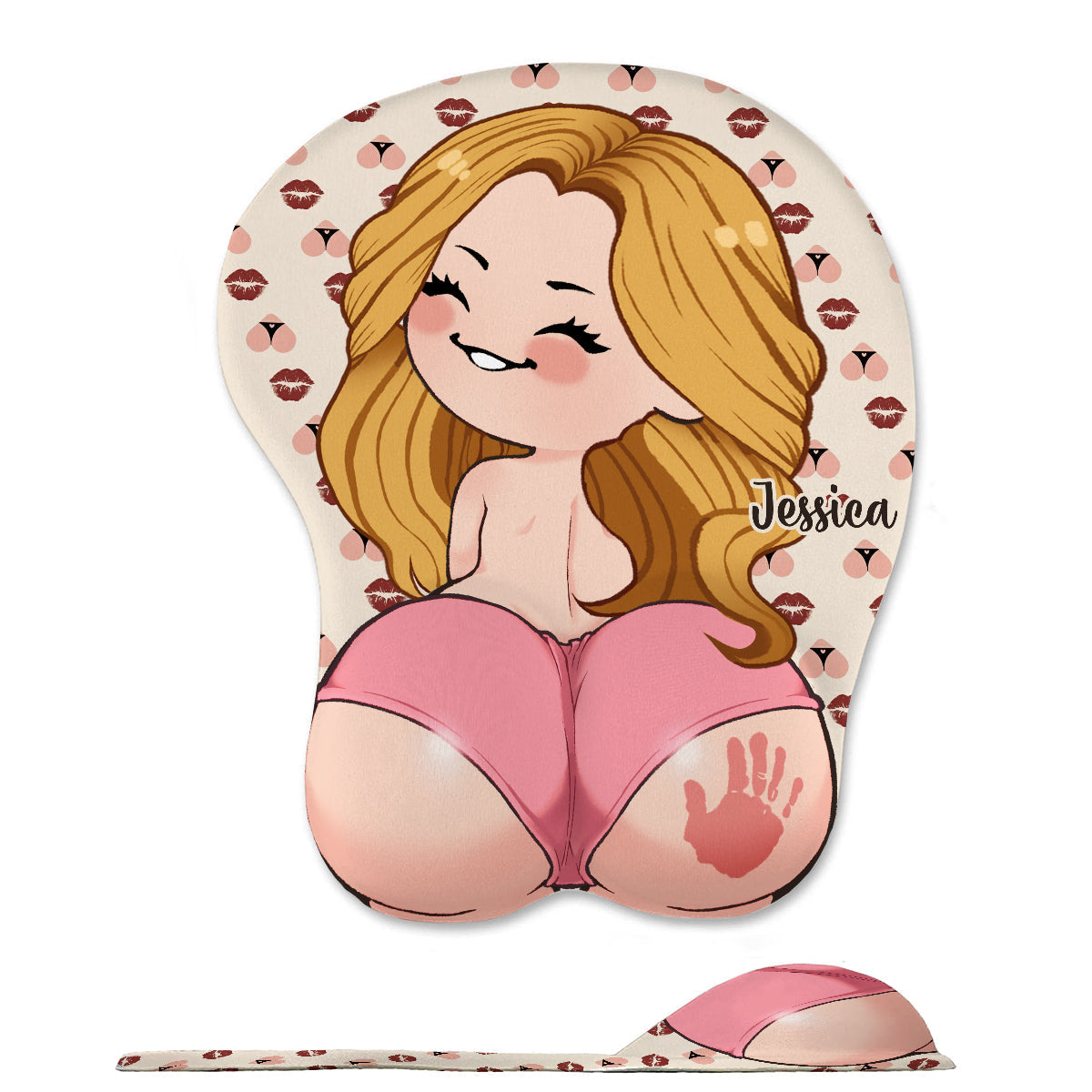 Funny Naughty Couple - Personalized Couple 3D Mouse Pad