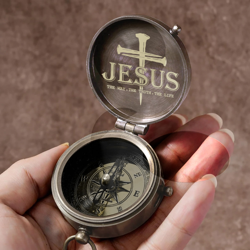Faith Hope Love - Personalized Christian Compass