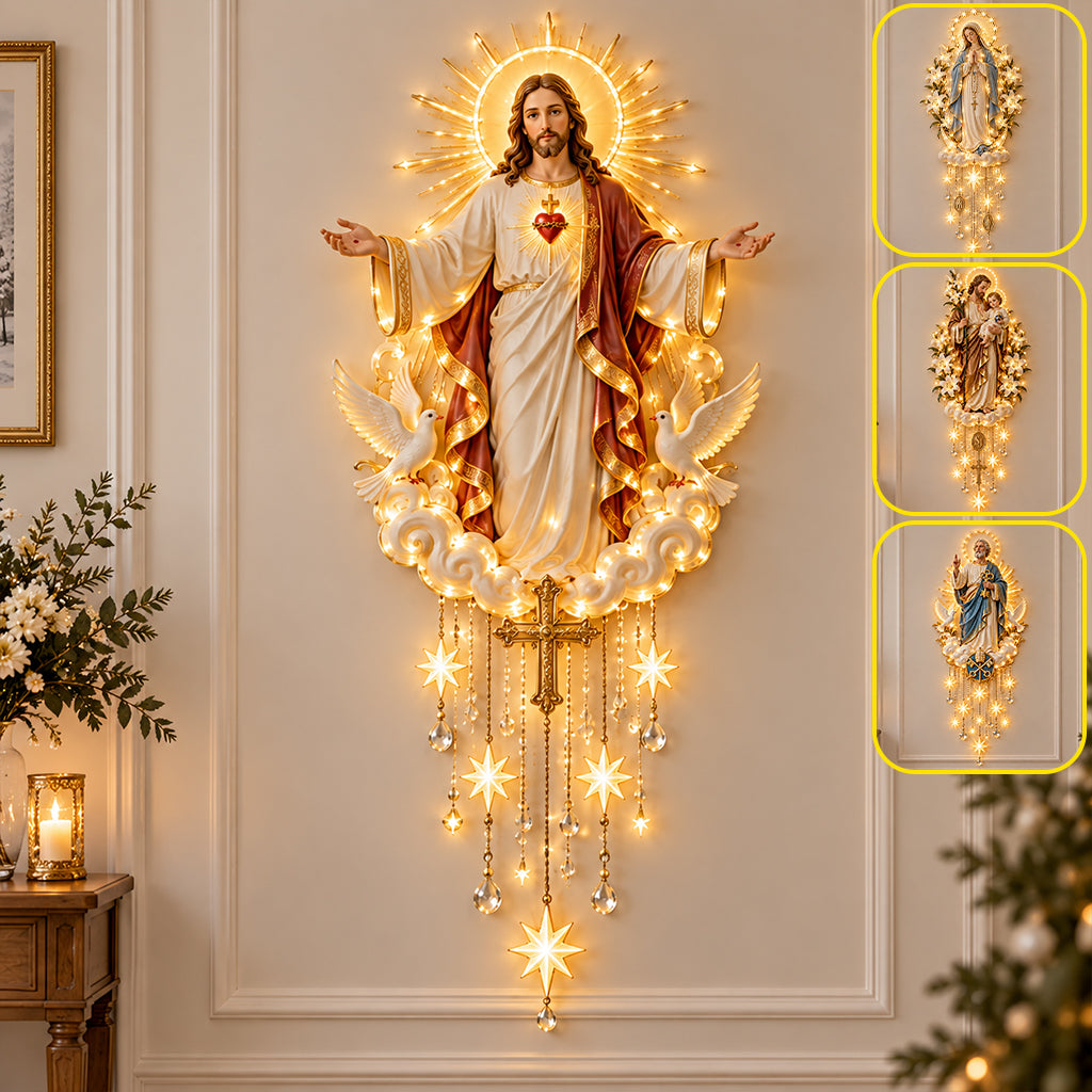 Light Of Faith - Personalized Christian LED Light Acrylic Sign
