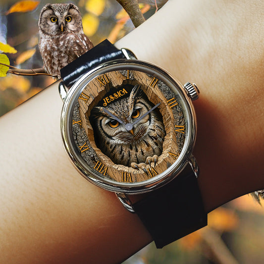 Eulenliebe – Personalisierte Eulen-Handuhr