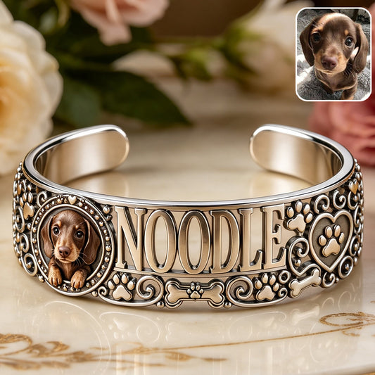Ich liebe meinen Hund - Personalisierbares Hundekopf-Armband