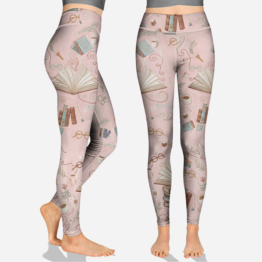 Einfach ein Mädchen, das Bücher liebt – personalisierter Buch-Hoodie und Leggings