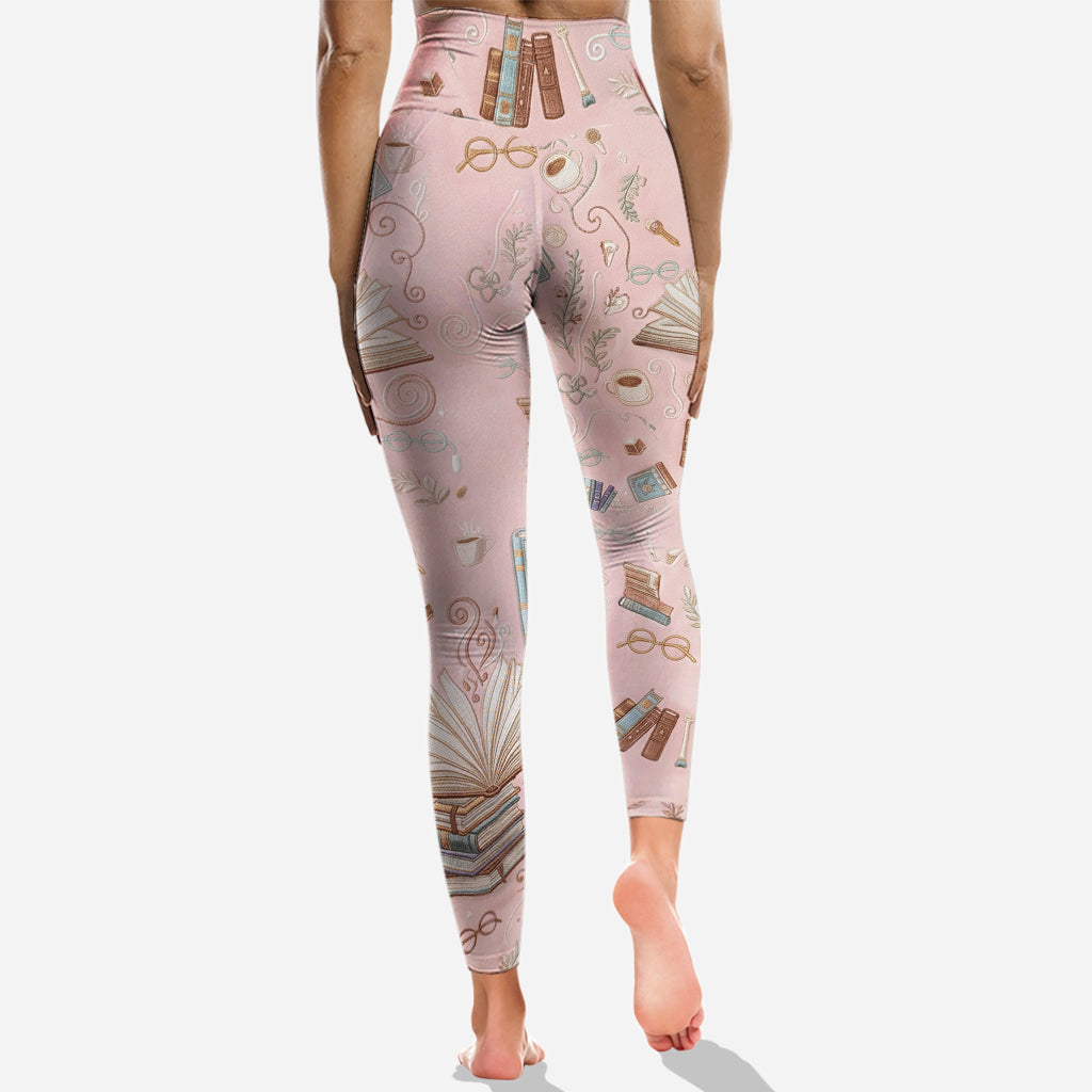 Einfach ein Mädchen, das Bücher liebt – personalisierter Buch-Hoodie und Leggings