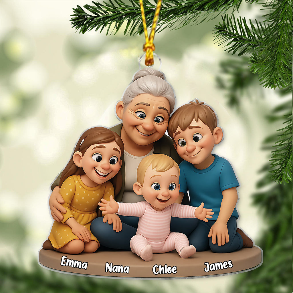We Love You - Personalized Grandma Ornament