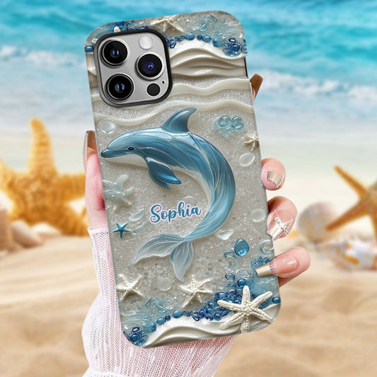 Love Dophins - Personalized Dolphin Full Print Phone Case