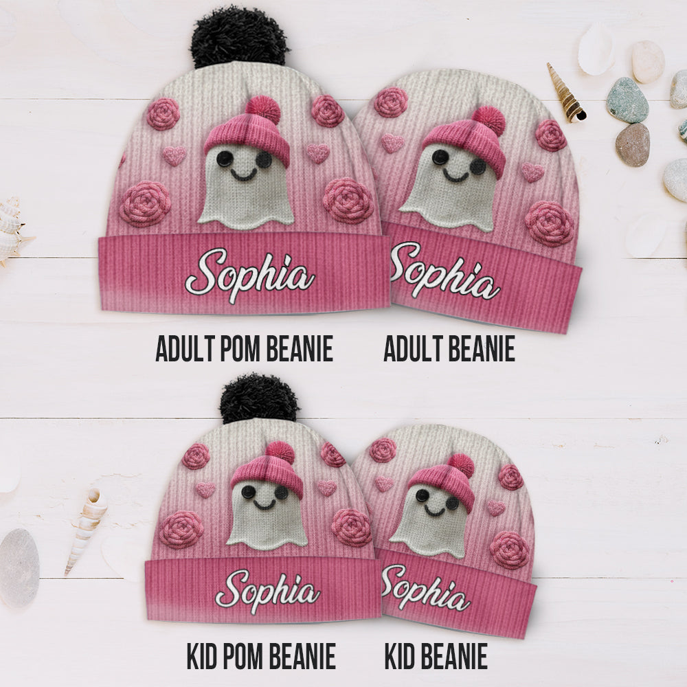 Faith Hope Love - Personalized Breast Cancer Awareness Beanie Hat