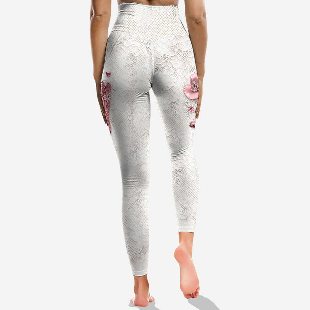 Starke Cowgirl – Personalisierter Cowgirl-Hoodie und Leggings