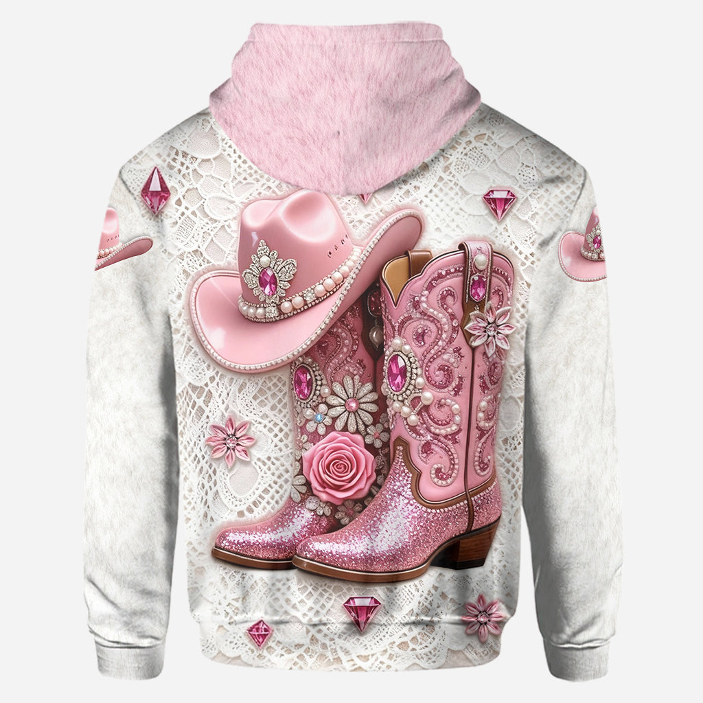 Starke Cowgirl – Personalisierter Cowgirl-Hoodie und Leggings